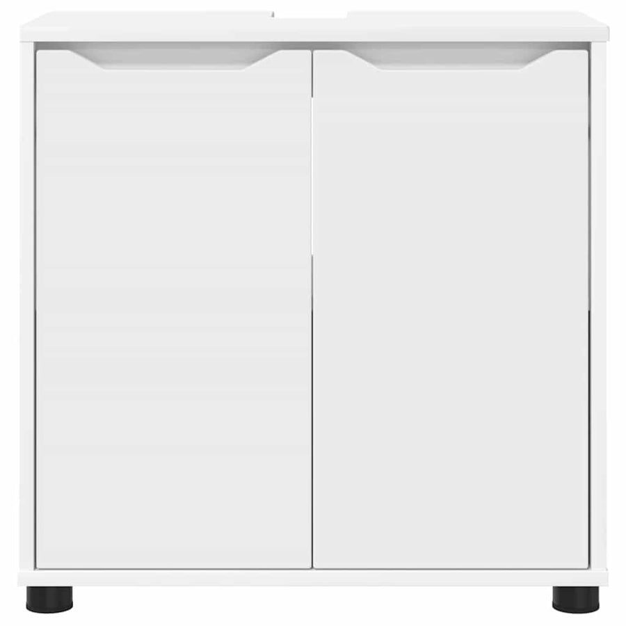 Badkamer wastafelkast Wit 60 x 30 x 60 cm Bewerkt hout