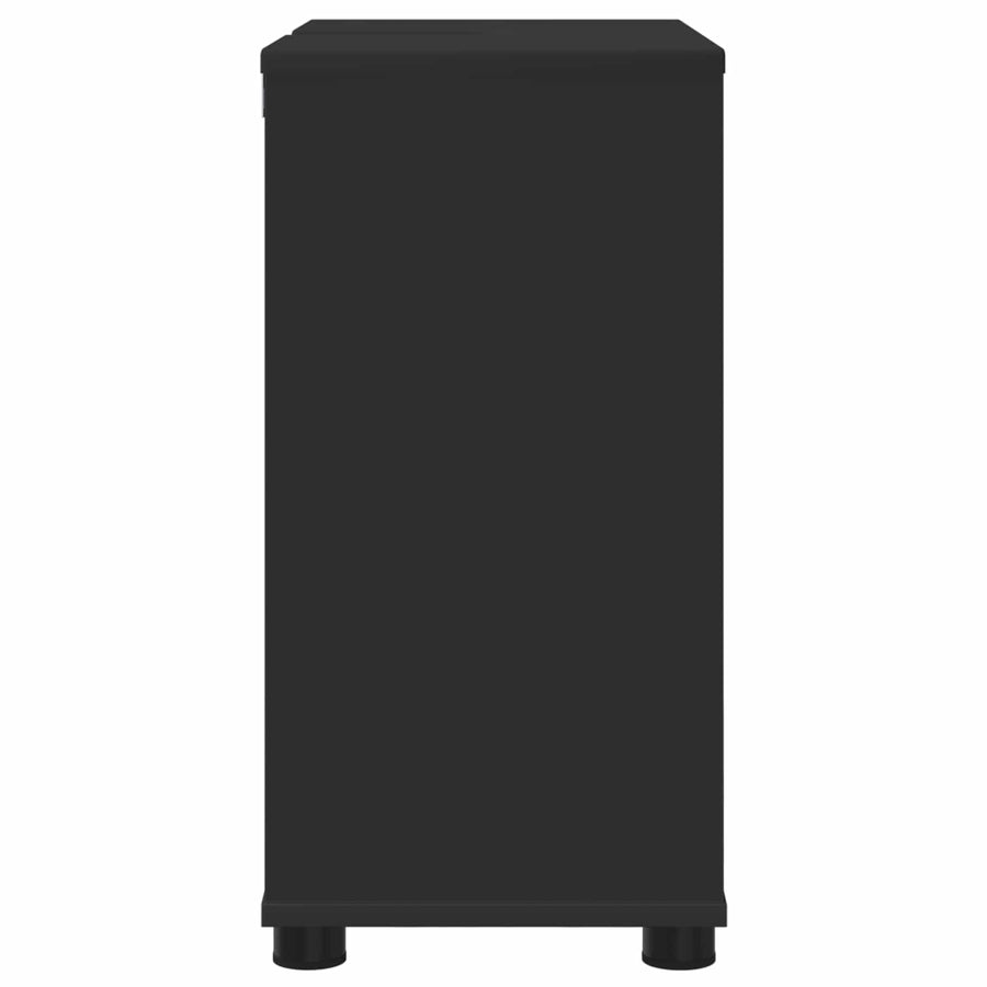 Badkamer wastafelkast Zwart 60 x 30 x 60 cm Bewerkt hout