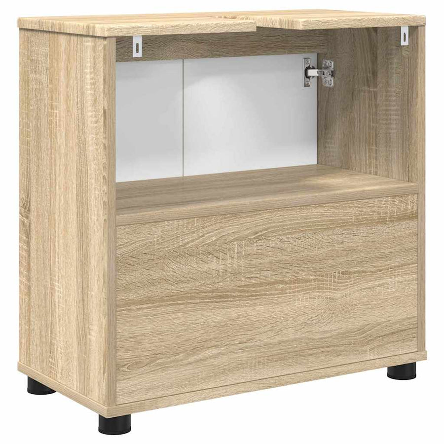Badkamer wastafelkast Sonoma Eiken 60 x 30 x 60 cm Bewerkt hout
