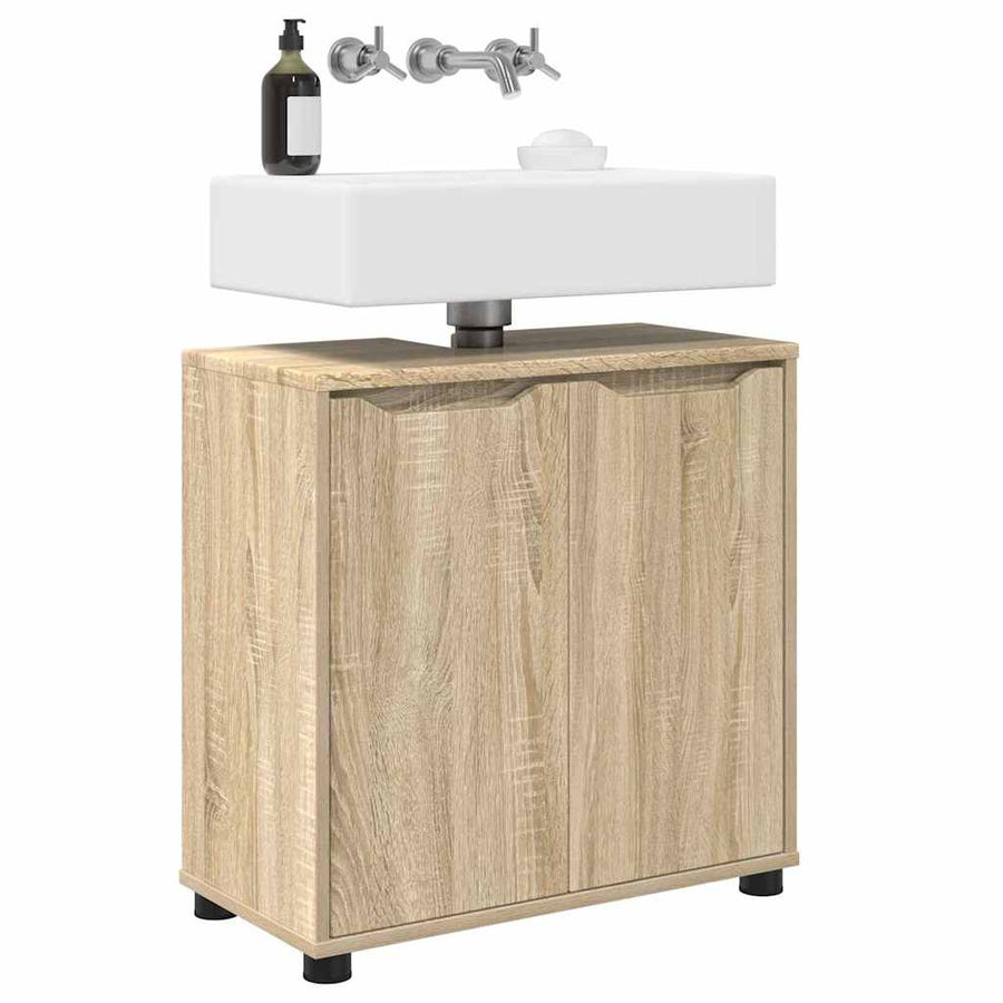 Badkamer wastafelkast Sonoma Eiken 60 x 30 x 60 cm Bewerkt hout