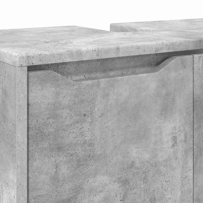 Badkamer wastafelkast Beton Grijs 60 x 30 x 60 cm Bewerkt hout