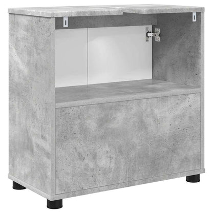 Badkamer wastafelkast Beton Grijs 60 x 30 x 60 cm Bewerkt hout
