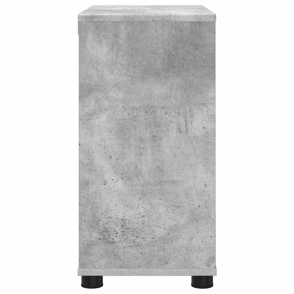 Badkamer wastafelkast Beton Grijs 60 x 30 x 60 cm Bewerkt hout