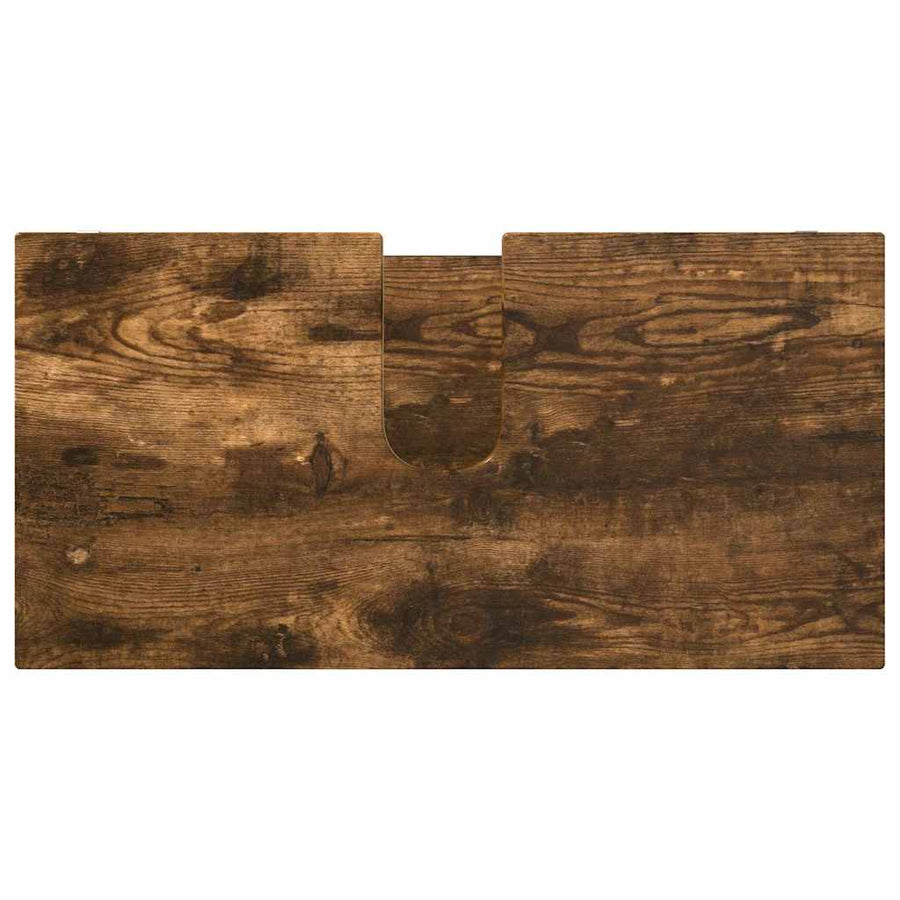 Badkamer wastafelkast met plank Gerookt eiken 60 x 30 x 60 cm