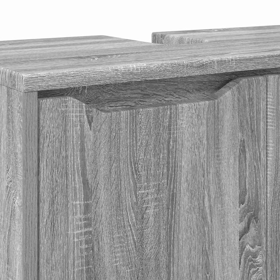 Badkamer wastafelkast Grijs Sonoma 60 x 30 x 60 cm Bewerkt hout