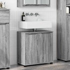 Wastafelkast badkamer 60x30x60 cm grijs bewerkt hout