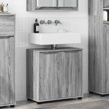 Badkamer wastafelkast Grijs Sonoma 60 x 30 x 60 cm Bewerkt hout