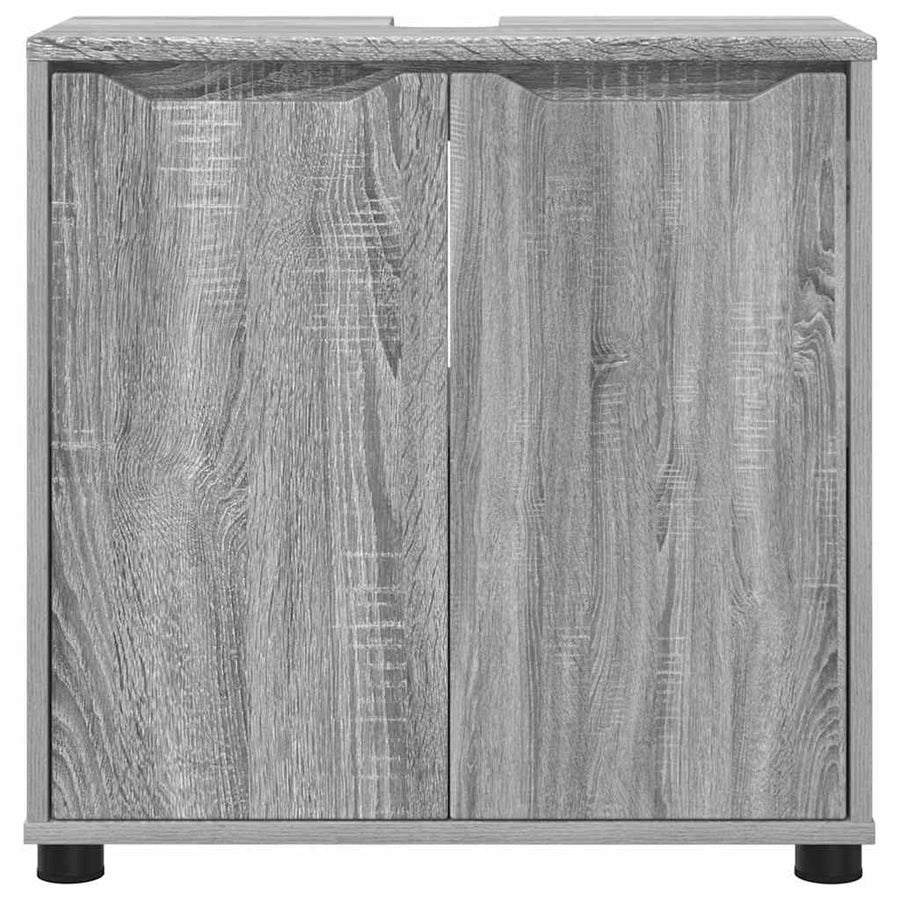 Badkamer wastafelkast Grijs Sonoma 60 x 30 x 60 cm Bewerkt hout