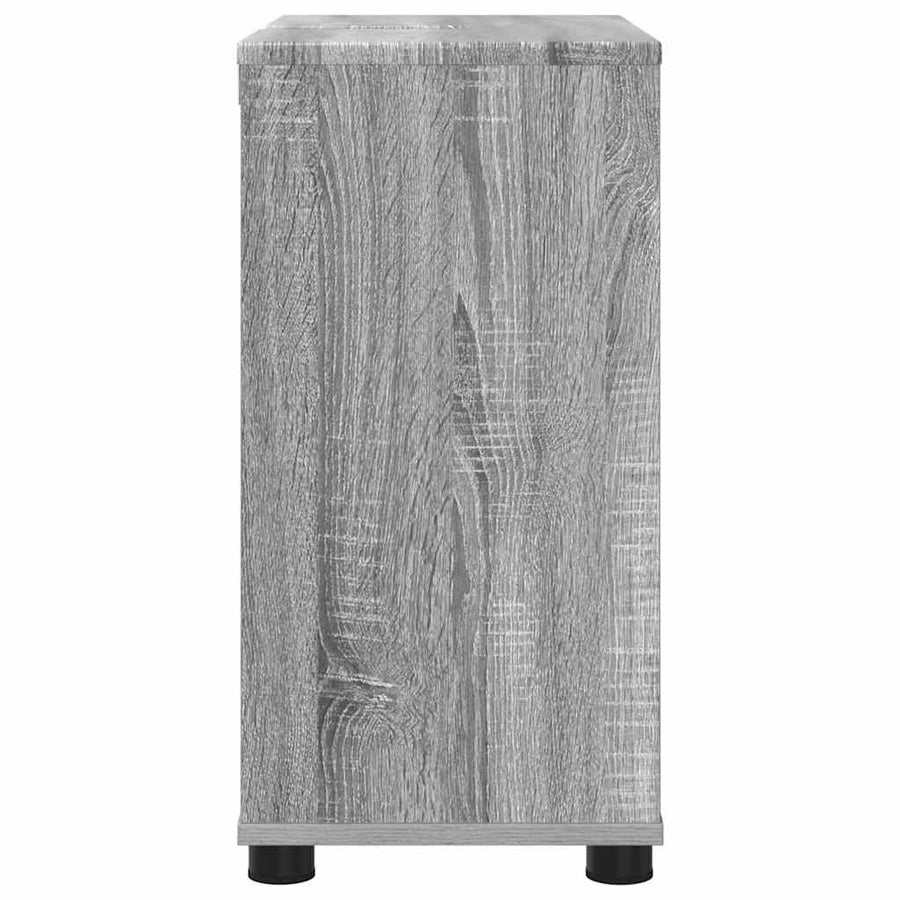 Badkamer wastafelkast Grijs Sonoma 60 x 30 x 60 cm Bewerkt hout