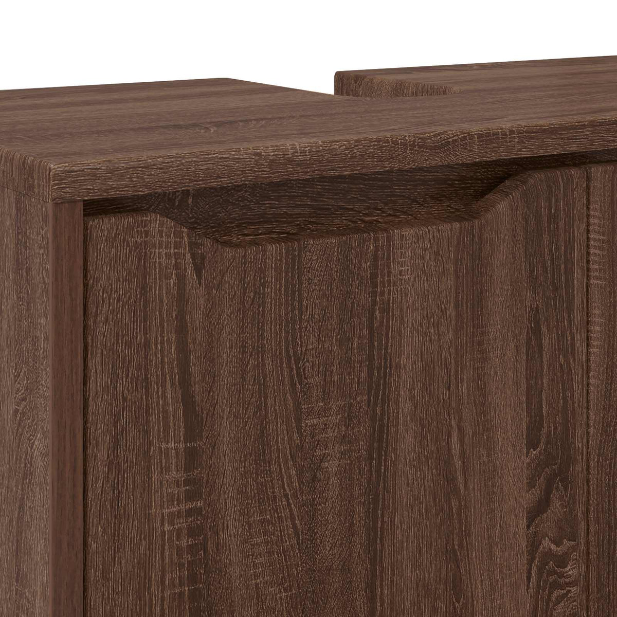 Badkamer wastafelkast Bruin Eiken 60 x 30 x 60 cm Bewerkt hout