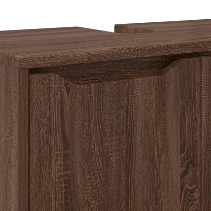 Badkamer wastafelkast Bruin Eiken 60 x 30 x 60 cm Bewerkt hout