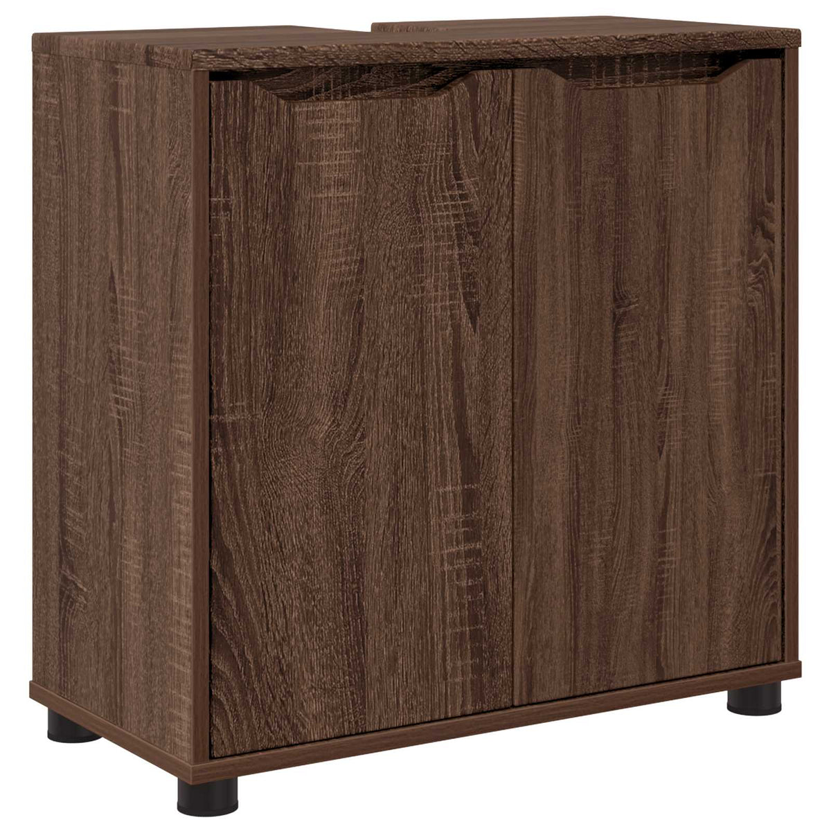 Badkamer wastafelkast Bruin Eiken 60 x 30 x 60 cm Bewerkt hout