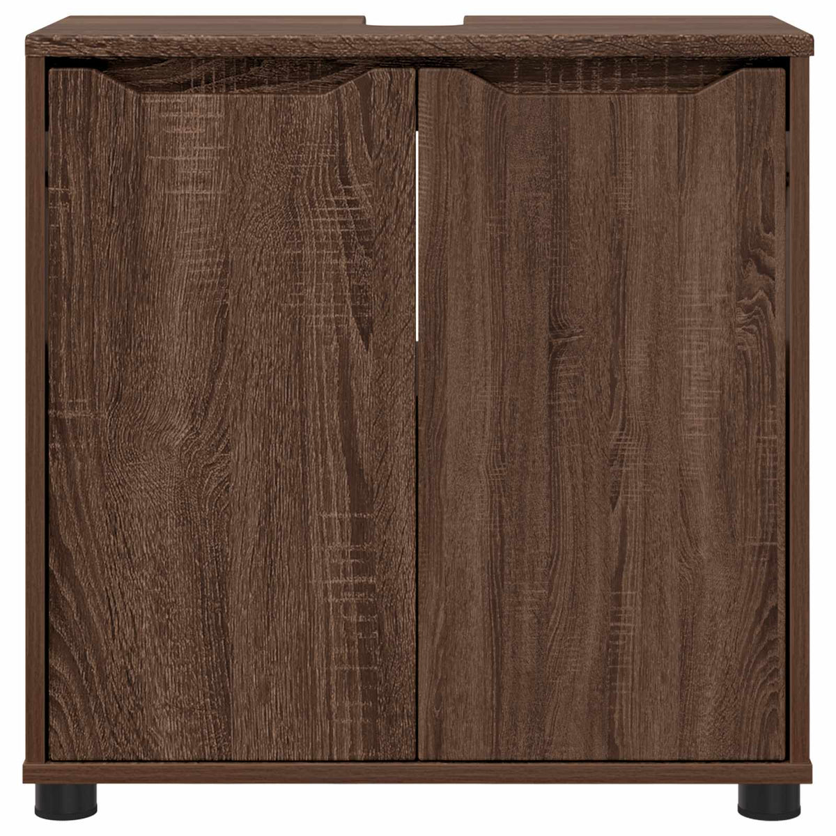 Badkamer wastafelkast Bruin Eiken 60 x 30 x 60 cm Bewerkt hout