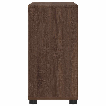 Badkamer wastafelkast Bruin Eiken 60 x 30 x 60 cm Bewerkt hout