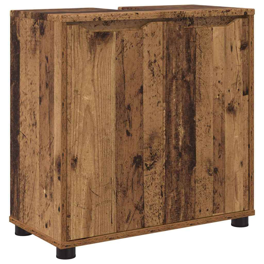 Badkamer wastafelkast Oud Hout 60 x 30 x 60 cm Bewerkt hout