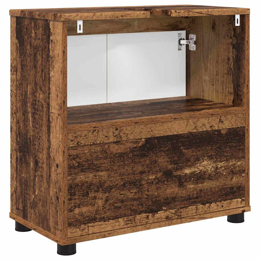 Badkamer wastafelkast Oud Hout 60 x 30 x 60 cm Bewerkt hout