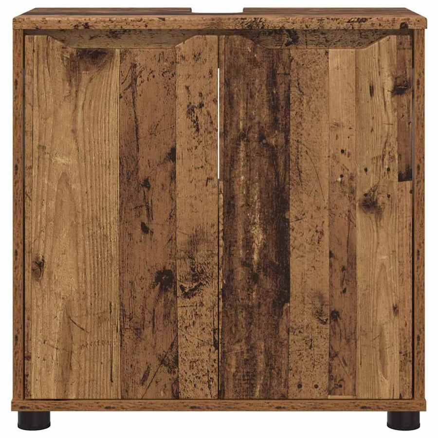 Badkamer wastafelkast Oud Hout 60 x 30 x 60 cm Bewerkt hout