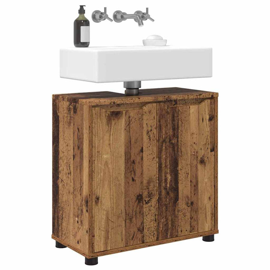 Badkamer wastafelkast Oud Hout 60 x 30 x 60 cm Bewerkt hout