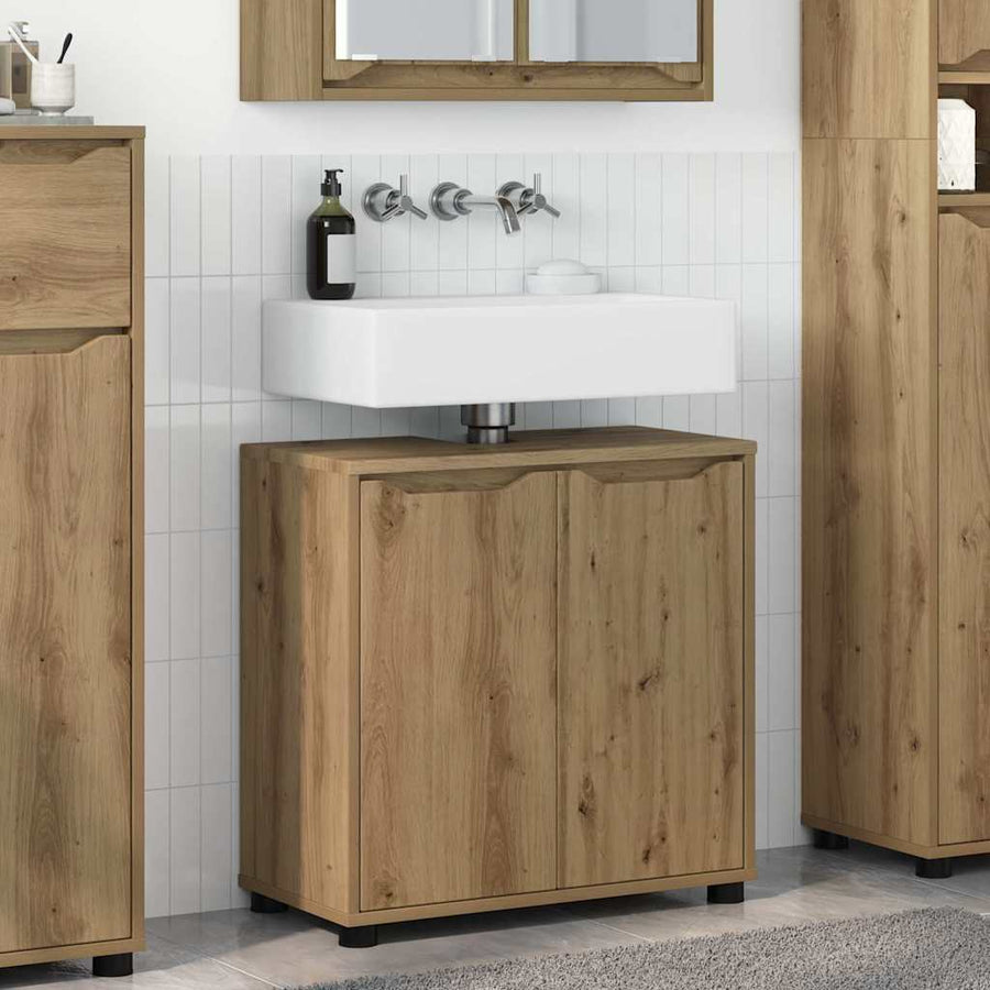 Badkamer wastafelkast met plank Artisan Eiken 60 x 30 x 60 cm