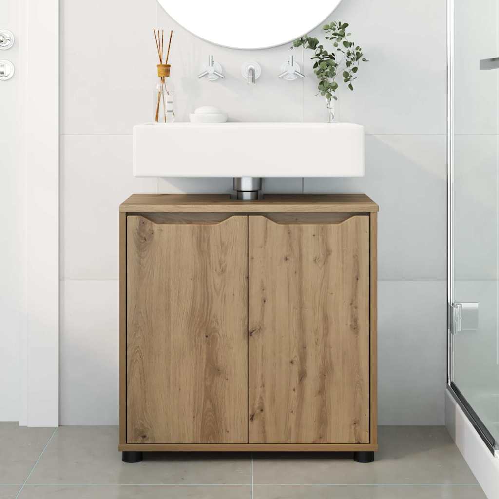 Badkamer wastafelkast met plank Artisan Eiken 60 x 30 x 60 cm