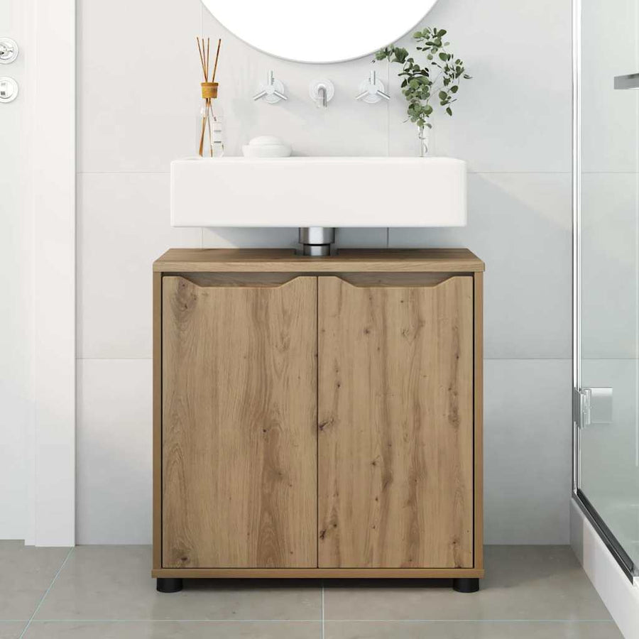 Badkamer wastafelkast met plank Artisan Eiken 60 x 30 x 60 cm