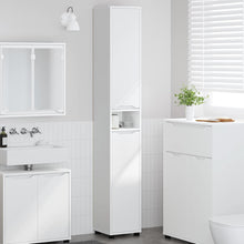 Badkamer Kast met plank Wit 30,5 x 30 x 195 cm Bewerkt hout