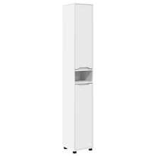 Badkamer Kast met plank Wit 30,5 x 30 x 195 cm Bewerkt hout