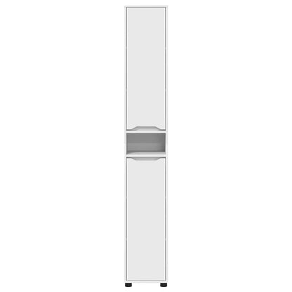 Badkamer Kast met plank Wit 30,5 x 30 x 195 cm Bewerkt hout