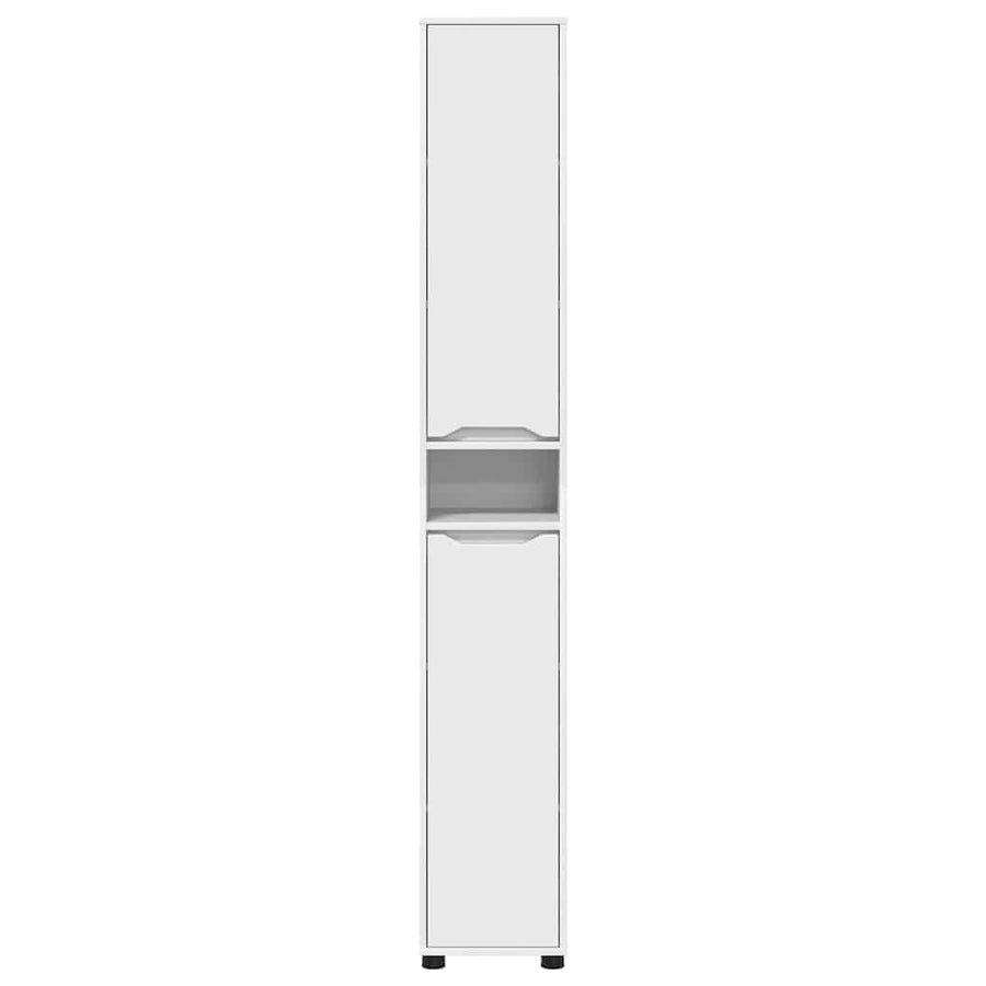 Badkamer Kast met plank Wit 30,5 x 30 x 195 cm Bewerkt hout