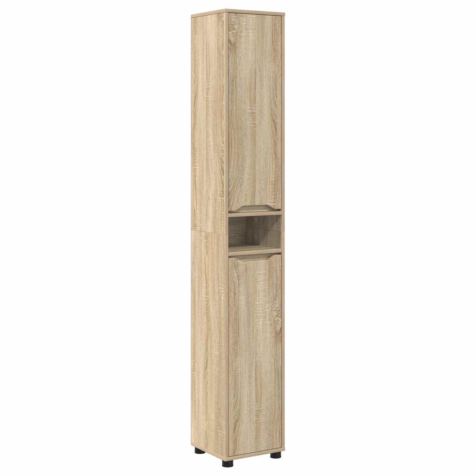 Badkamer Kast Sonoma Eiken 30,5 x 30 x 195 cm Bewerkt hout