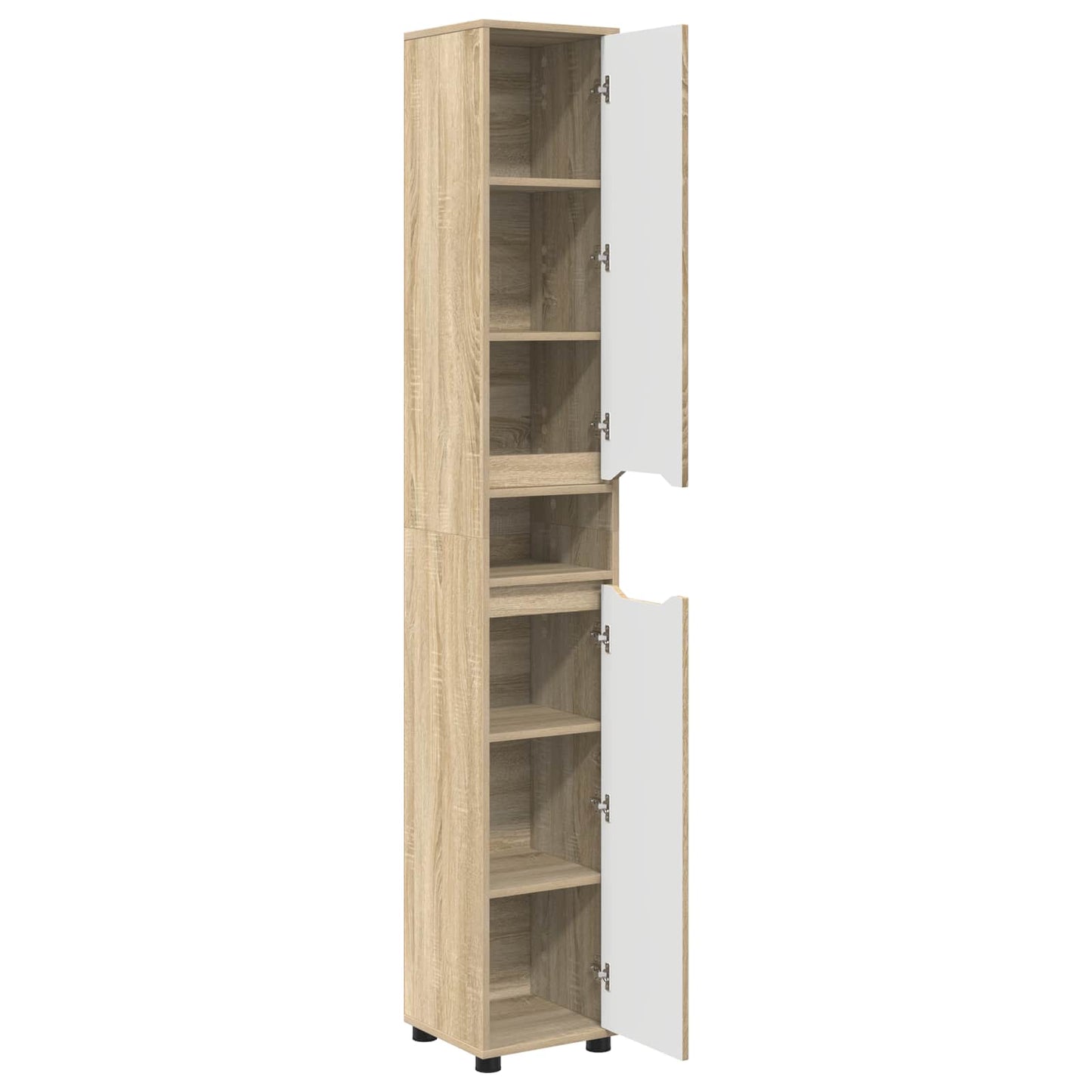 Badkamer Kast Sonoma Eiken 30,5 x 30 x 195 cm Bewerkt hout