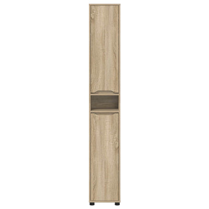 Badkamer Kast Sonoma Eiken 30,5 x 30 x 195 cm Bewerkt hout