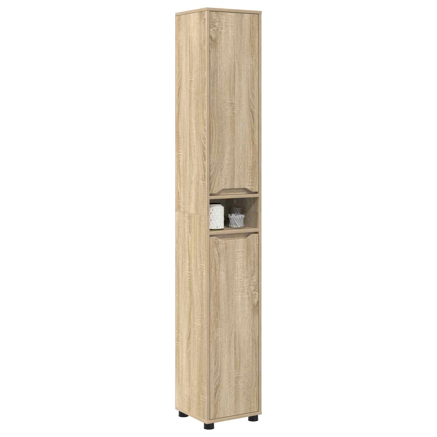Badkamer Kast Sonoma Eiken 30,5 x 30 x 195 cm Bewerkt hout