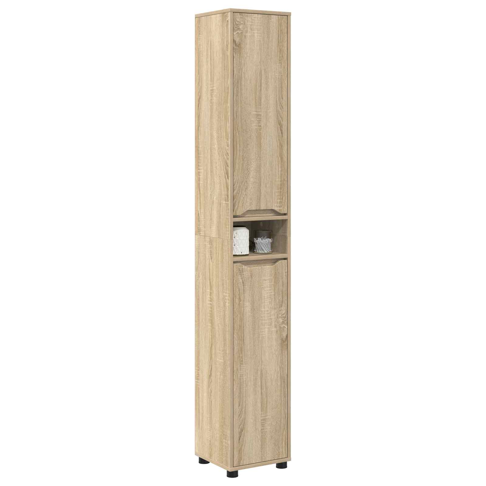 Badkamer Kast Sonoma Eiken 30,5 x 30 x 195 cm Bewerkt hout