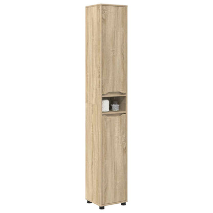 Badkamer Kast Sonoma Eiken 30,5 x 30 x 195 cm Bewerkt hout