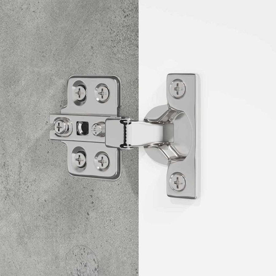 Badkamer Kast Beton Grijs 30,5 x 30 x 195 cm Bewerkt hout