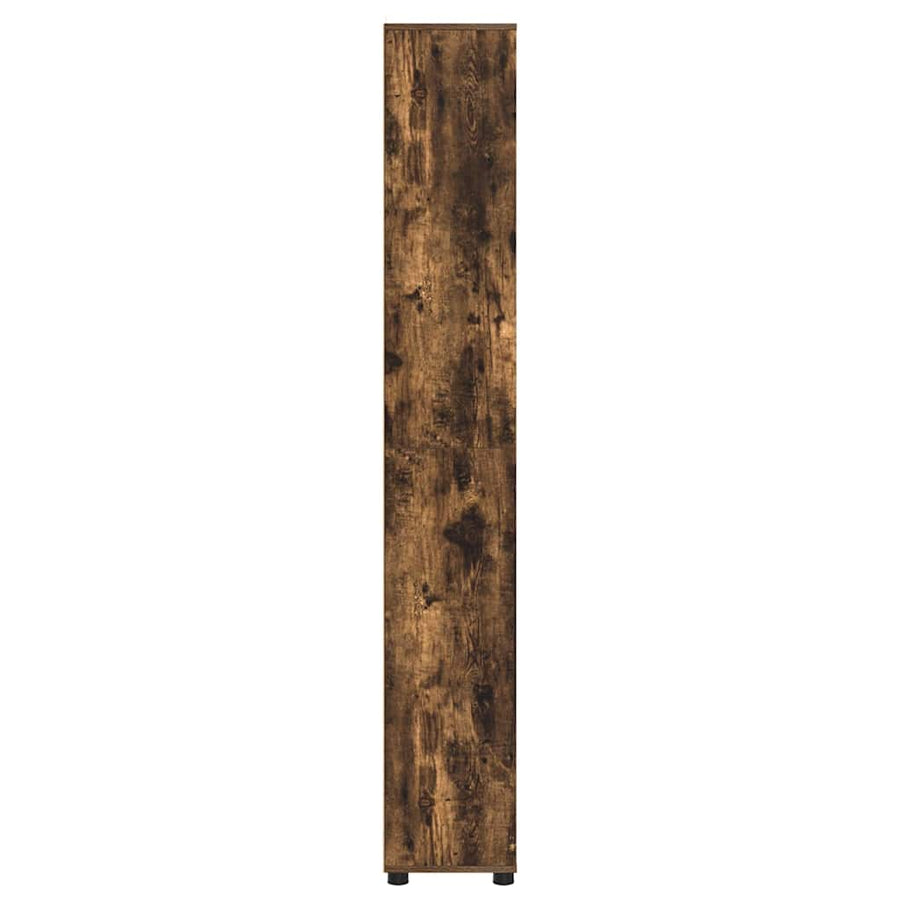 Badkamer Kast Gerookt eiken 30,5 x 30 x 195 cm Bewerkt hout
