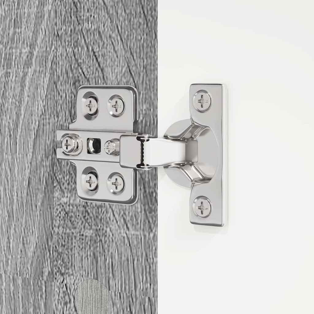 Badkamer Kast Grijs Sonoma 30,5 x 30 x 195 cm Bewerkt hout