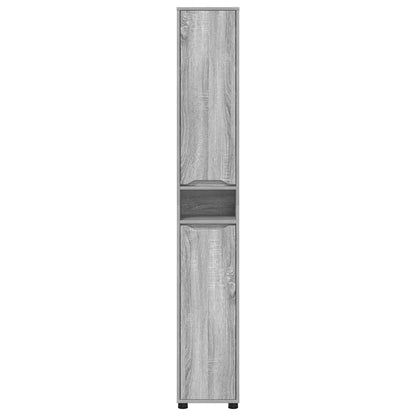 Badkamer Kast Grijs Sonoma 30,5 x 30 x 195 cm Bewerkt hout