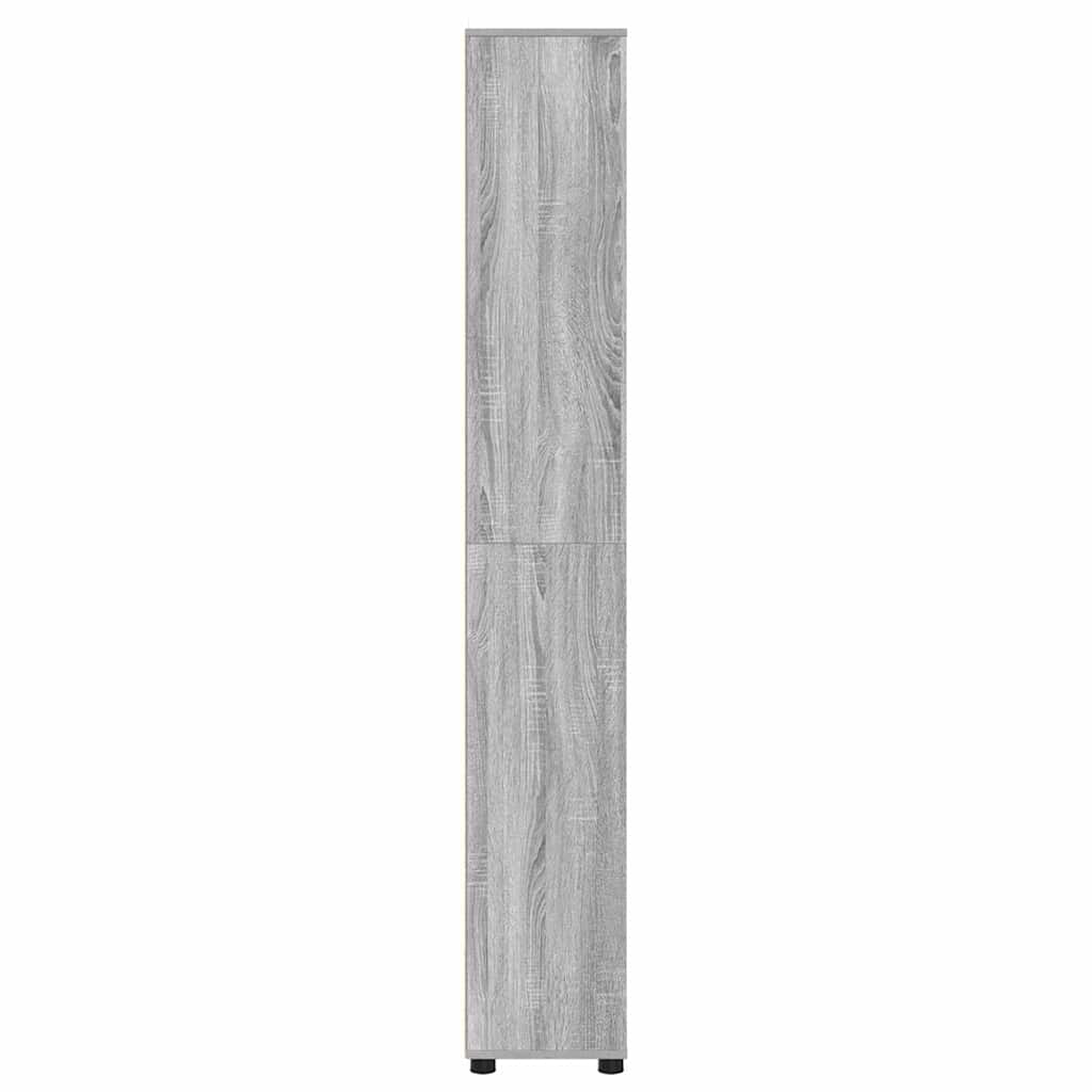 Badkamer Kast Grijs Sonoma 30,5 x 30 x 195 cm Bewerkt hout