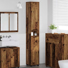 Bathroom Cabinet Reclaimed Wood 30.5 x 30 x 195 cm Engineered Wood