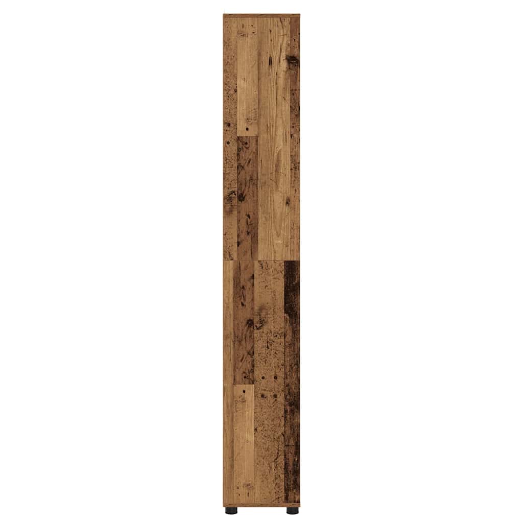 Badkamer Kast Oud Hout 30,5 x 30 x 195 cm Bewerkt hout