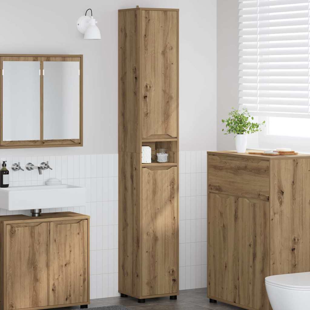 Badkamer Kast Artisan Eiken 30,5 x 30 x 195 cm Bewerkt hout