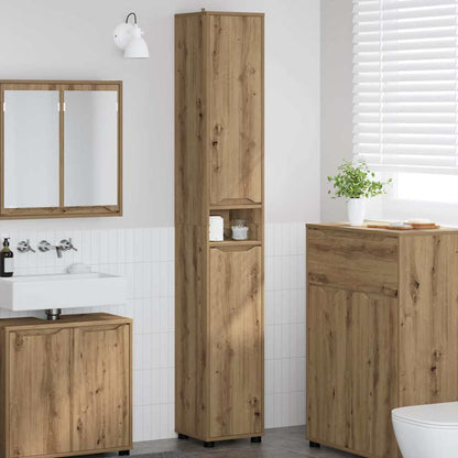 Badkamer Kast Artisan Eiken 30,5 x 30 x 195 cm Bewerkt hout