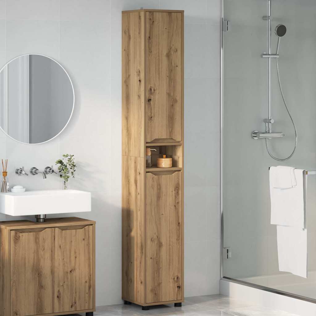 Badkamer Kast Artisan Eiken 30,5 x 30 x 195 cm Bewerkt hout