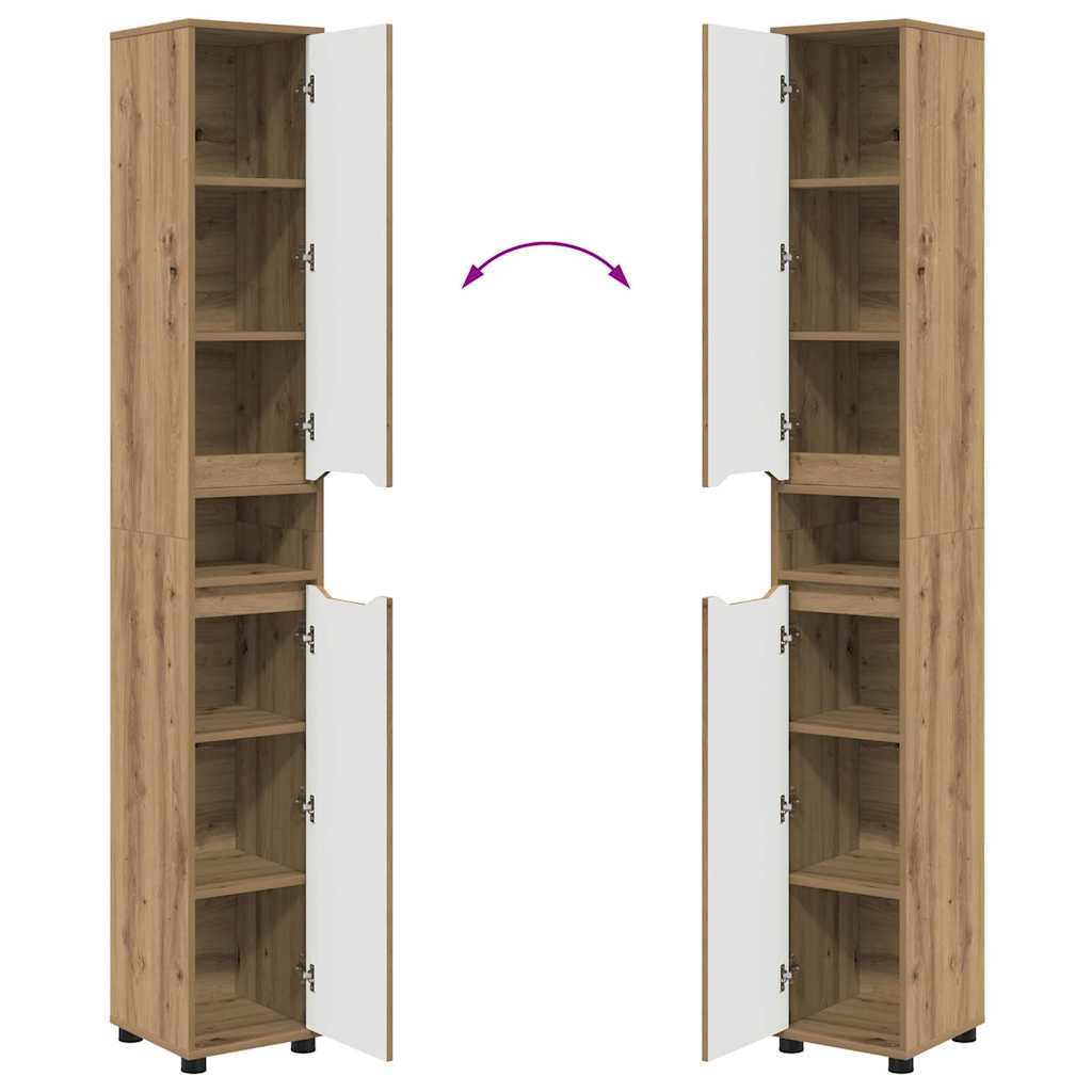 Badkamer Kast Artisan Eiken 30,5 x 30 x 195 cm Bewerkt hout