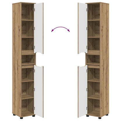 Badkamer Kast Artisan Eiken 30,5 x 30 x 195 cm Bewerkt hout