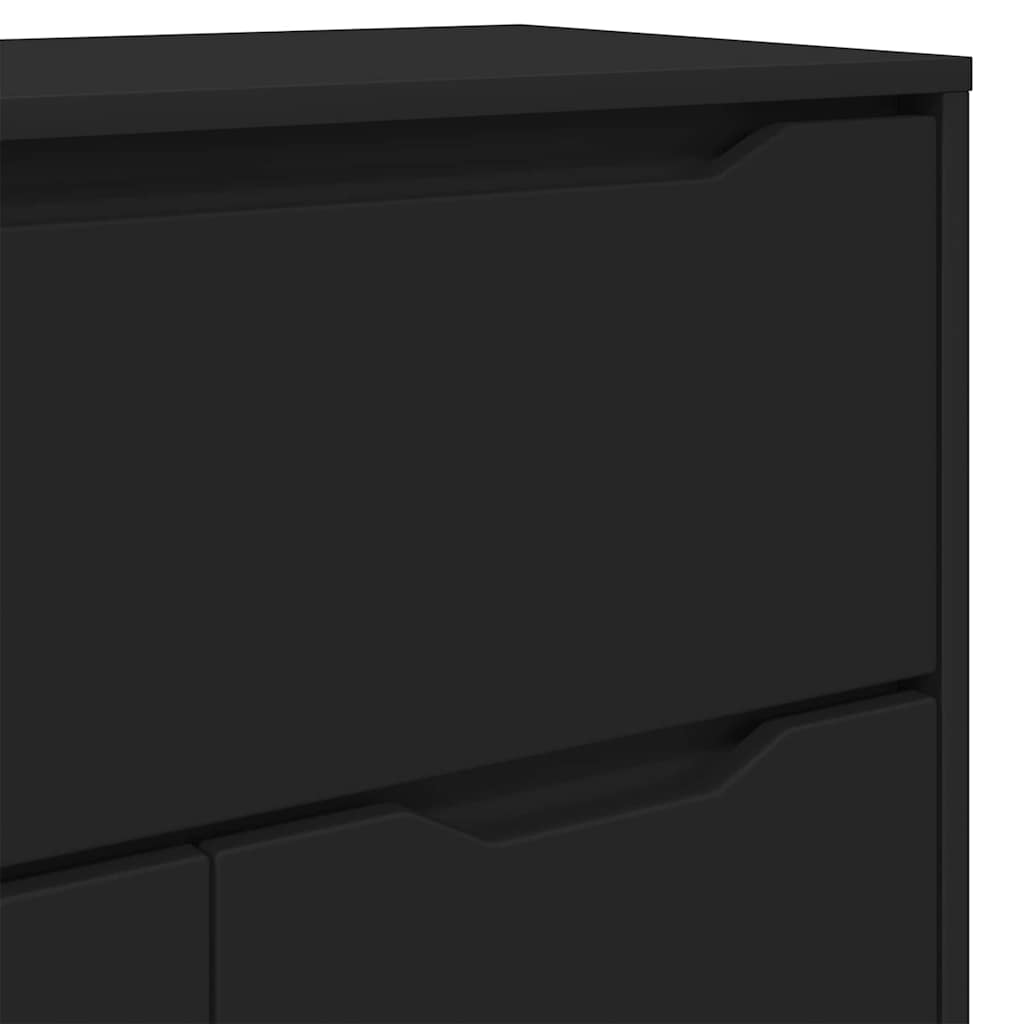 Badkamer Kast met lade Zwart 72,5 x 36,5 x 100 cm Bewerkt hout