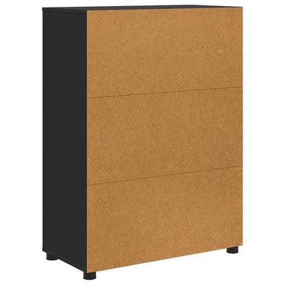 Badkamer Kast met lade Zwart 72,5 x 36,5 x 100 cm Bewerkt hout