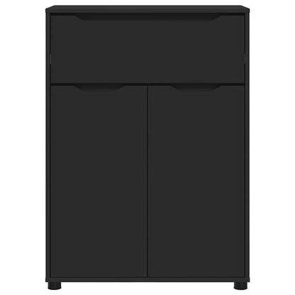 Badkamer Kast met lade Zwart 72,5 x 36,5 x 100 cm Bewerkt hout